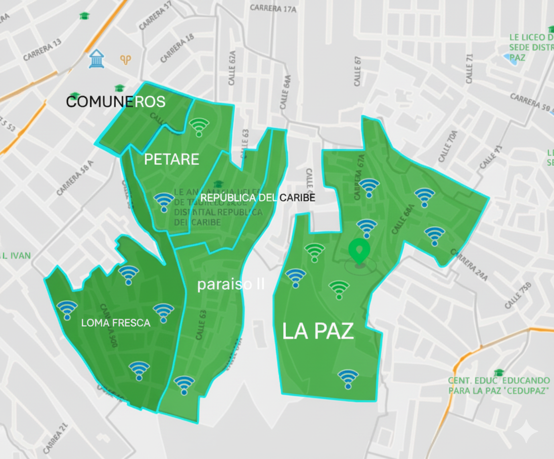 Mapa de Cobertura Business Partner Cartagena